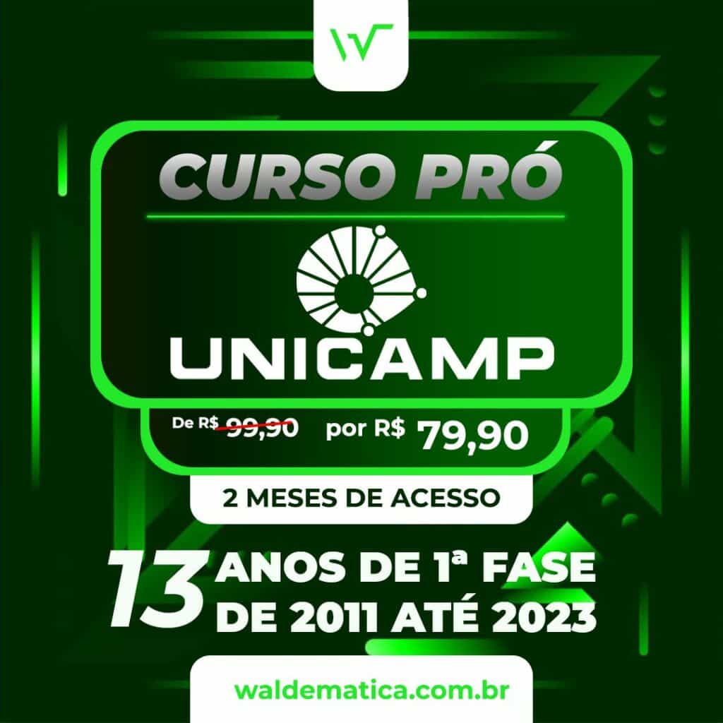 Curso Pro Unicamp 13 anos de 1 fase